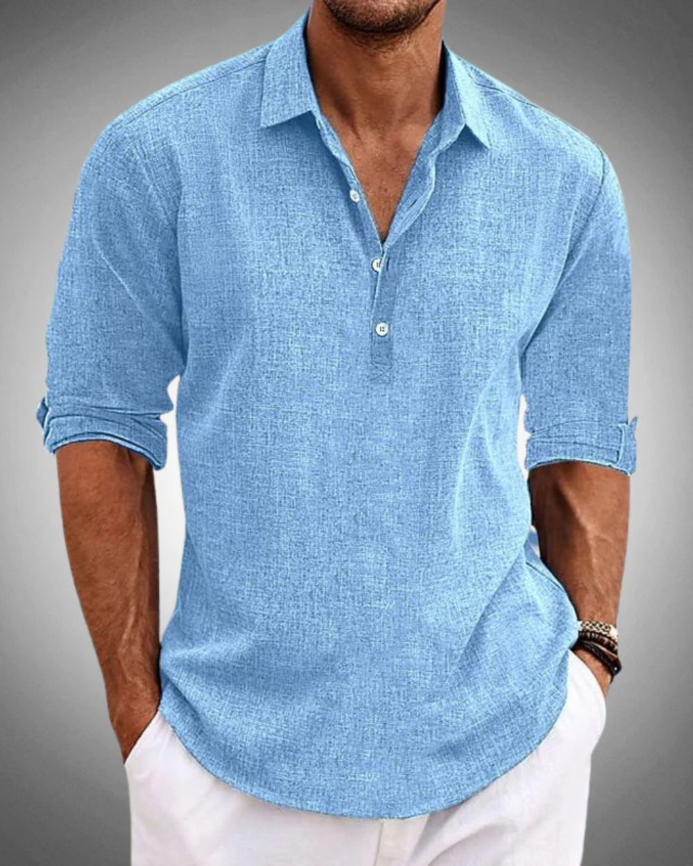 Camisa Clásica de Algodón Sabbio