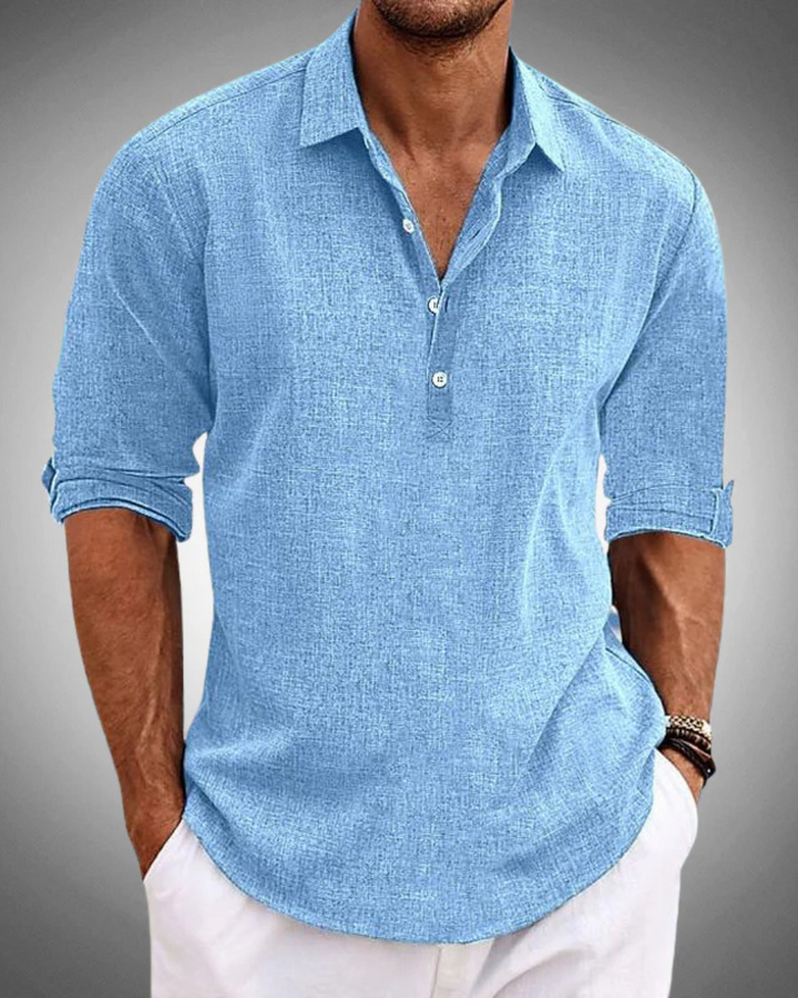 Camisa Clásica de Algodón Sabbio