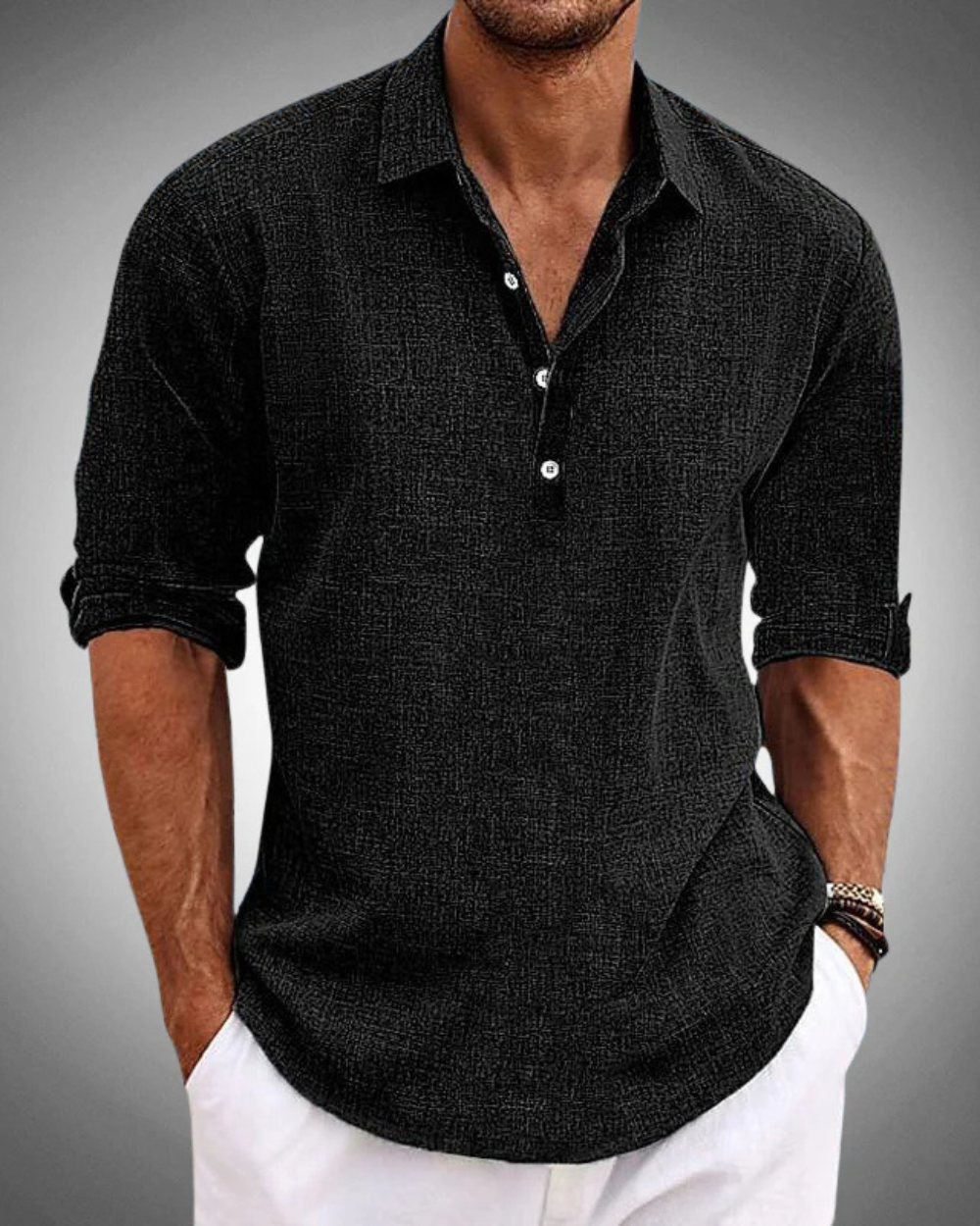 Camisa Clásica de Algodón Sabbio
